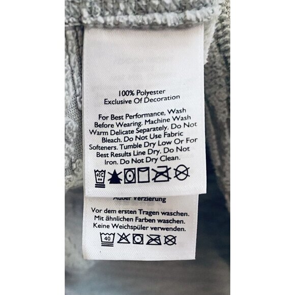 Eddie Bauer Womens Fair Isle 1/4 Zip Pullover Fleece Lightweight Jacket Gray M - Picture 6 of 6